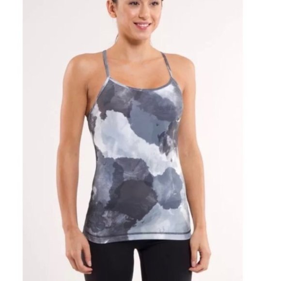 lululemon athletica Tops - Lululemon Power Y Tank Watercolor Print
